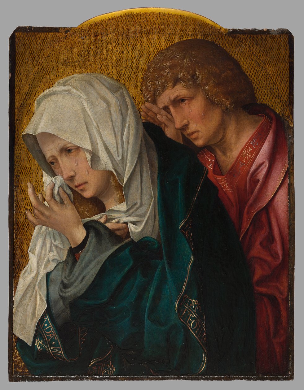 Die Jungfrau und der heilige Johannes der Evangelist, um 1520 von Jacob Cornelisz van Oostsanen
