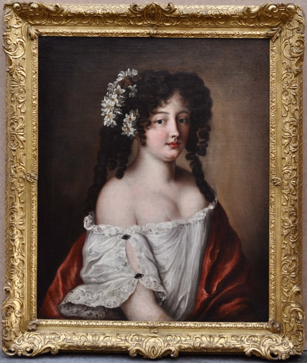 Porträt von Diane-Gabrielle Damas de Thianges Mancini von Jacob Ferdinand Voet