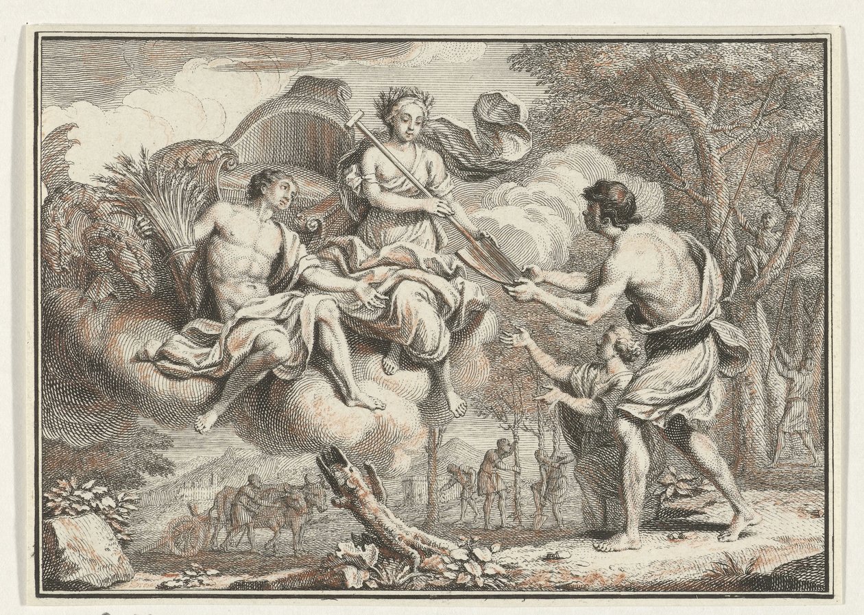 Ceres erscheint den Bauern von Jacob Folkema