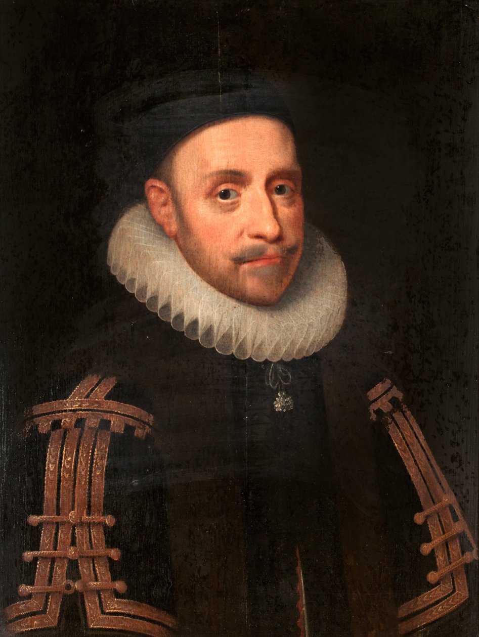 Porträt von König Gustav Adolf von Schweden von Jacob Hoefnagel
