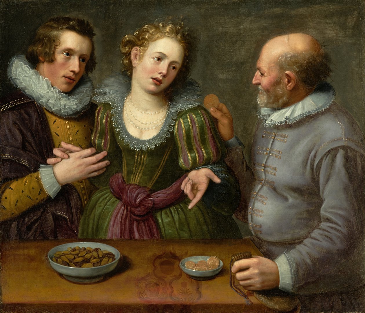 Eine Allegorie der ungleichen Liebe von Jacob II de Gheyn
