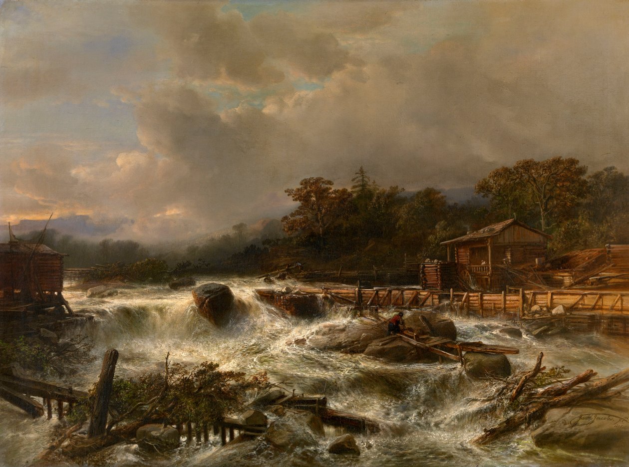 Waterval in Noorwegen von Jacob Jacobs