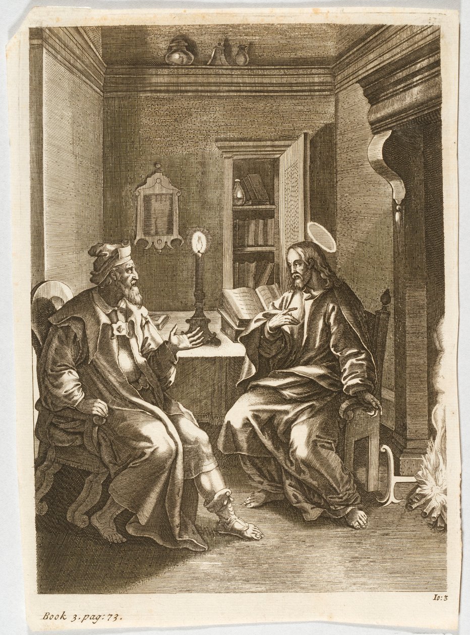 Jesus lehrt Nikodemus von Jacob Jordaens