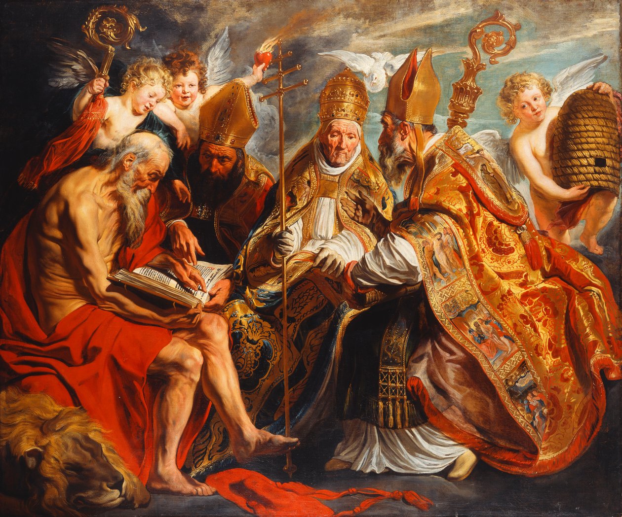 Die vier Kirchenlehrer von Jacob Jordaens