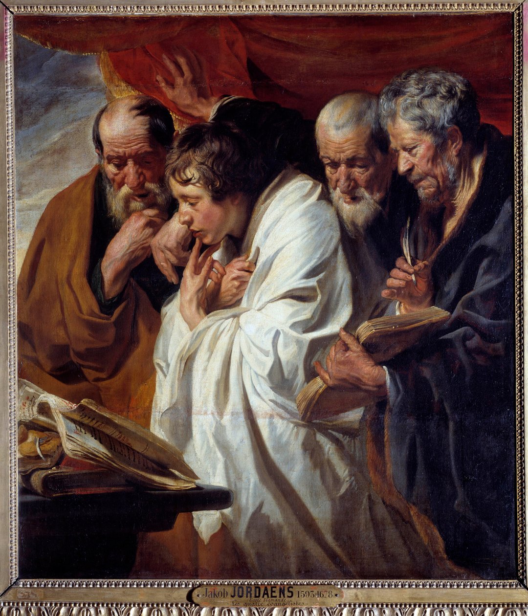 Die vier Evangelisten Gemälde von Jacob Jordaens (1593-1678) 17. Jahrhundert von Jacob Jordaens