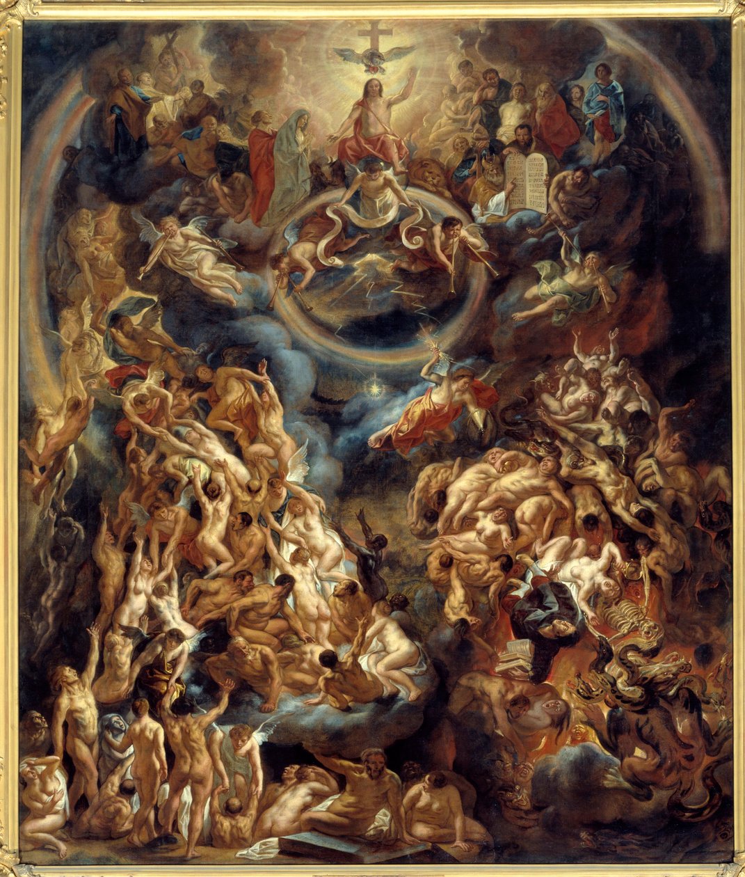 Das Jüngste Gericht. Gemälde von Jacob Jordaens (1593-1678) 1653 von Jacob Jordaens