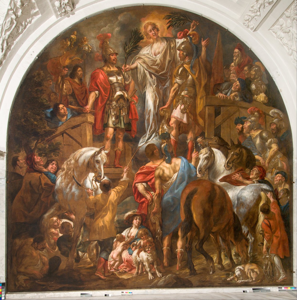 Frieden zwischen den Römern und den Batavern von Jacob Jordaens the elder