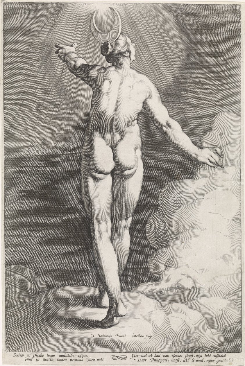 Diana als Luna von Jacob Matham