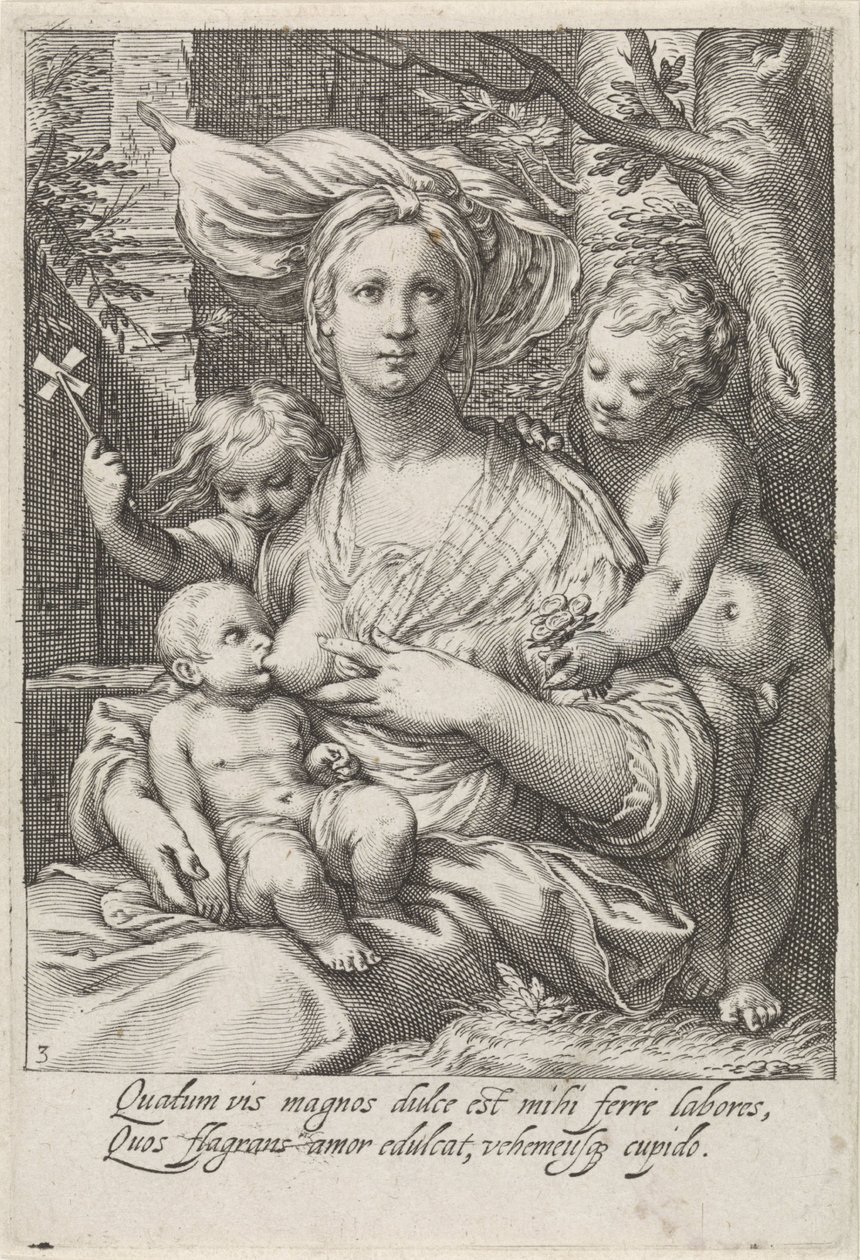 Liebe (Caritas) von Jacob Matham