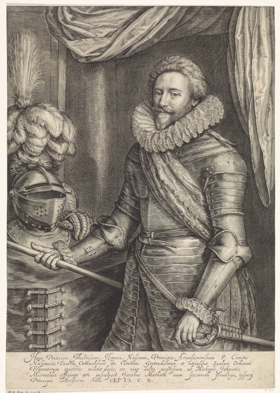 Porträt von Frederik Hendrik, Prinz von Oranien-Nassau von Jacob Matham