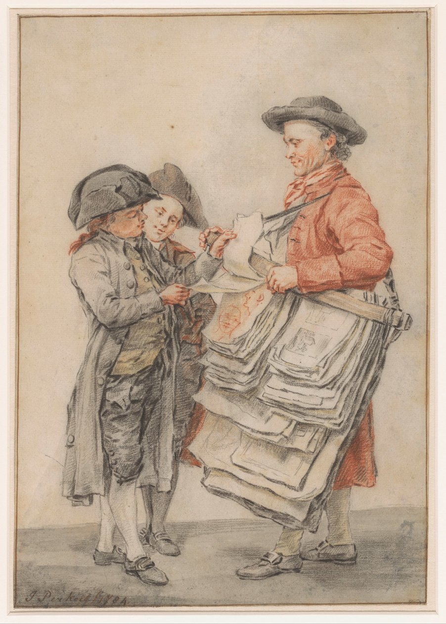 Der Druckverkäufer von Jacob Perkois (signed by artist)