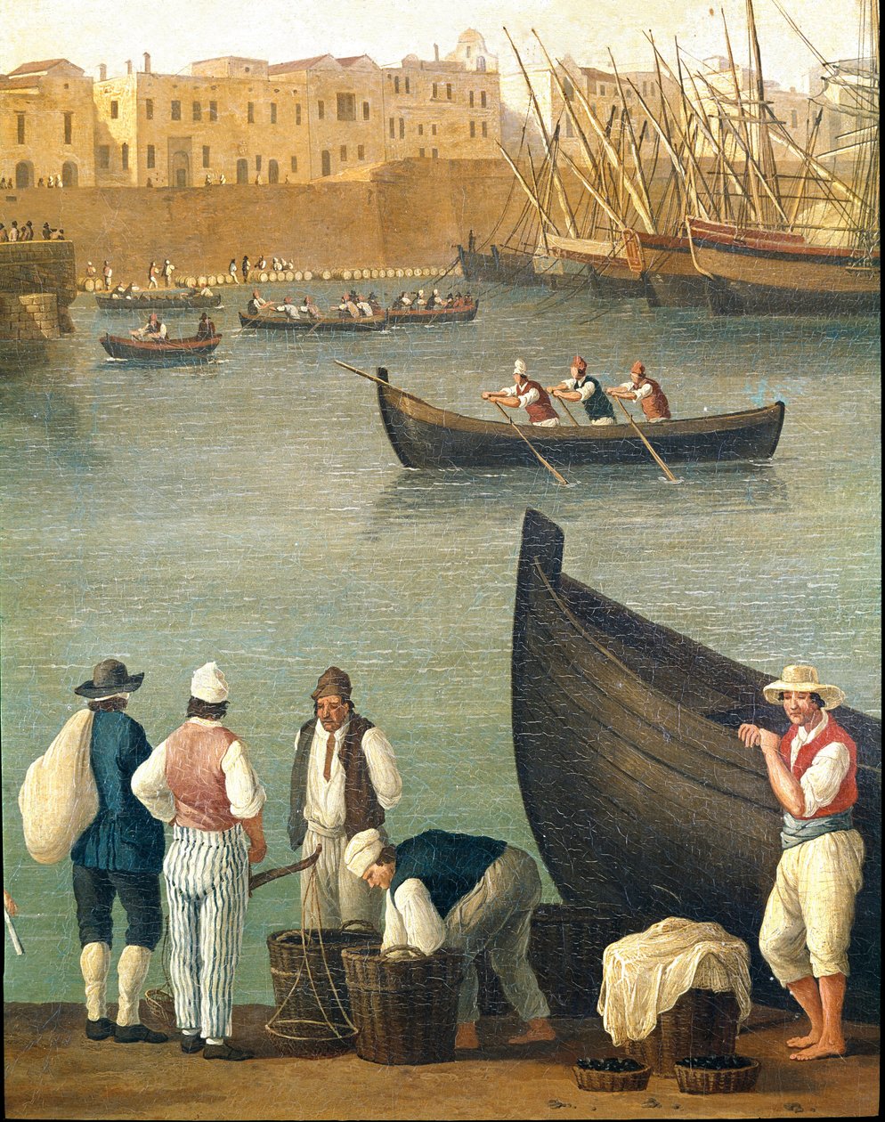 Muschelfischer aus Monopoli, Apulien, Italien von Jacob Philippe Hackert