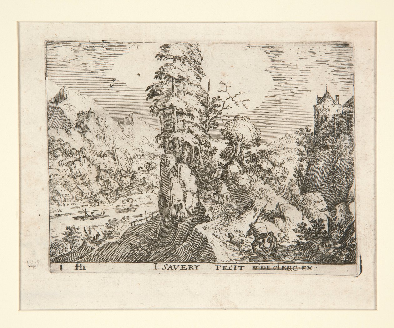 Der Packträger mit einem Jungen und einem Hund von Jacob Savery I