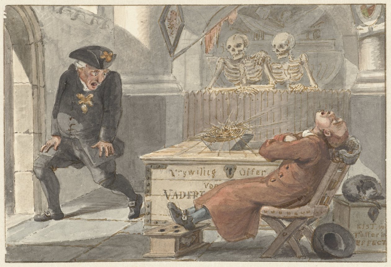 Karikatur des Freiwilligen Opfers für das Vaterland von Jacob Smies