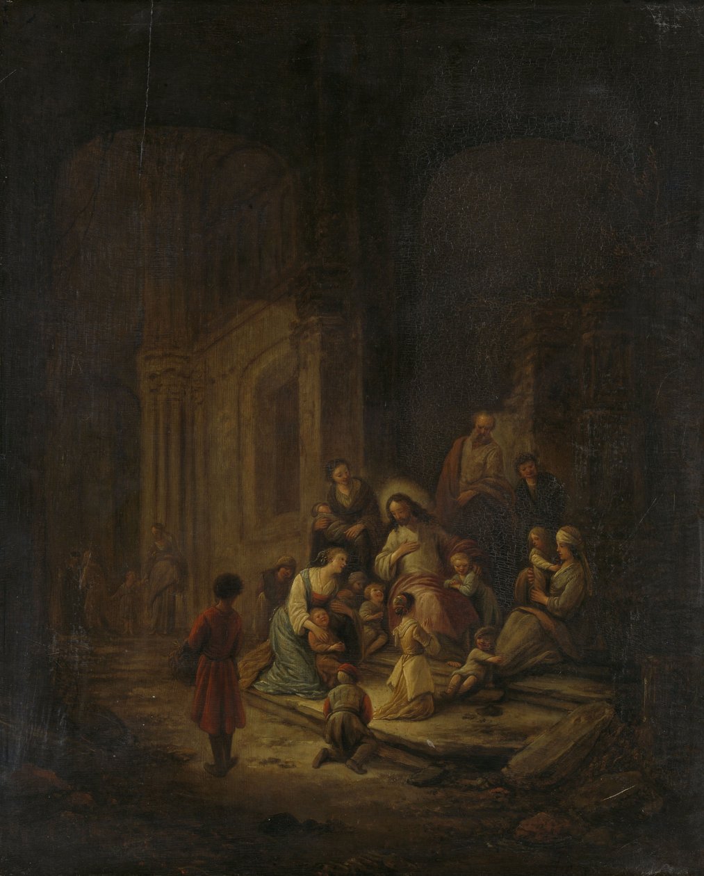Christus segnet die kleinen Kinder von Jacob de I Wet