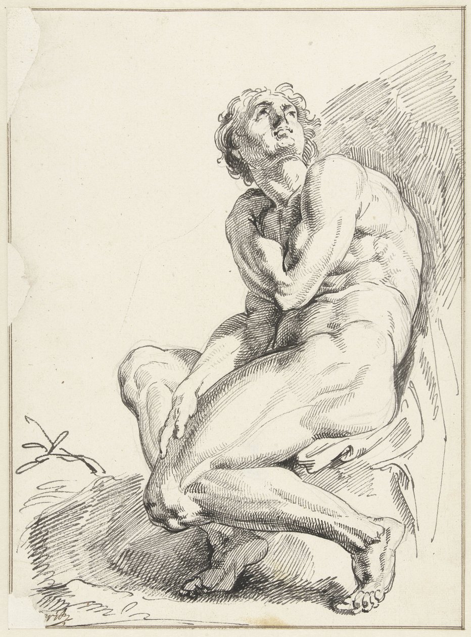 Nackter Mann von Jacob de Wit
