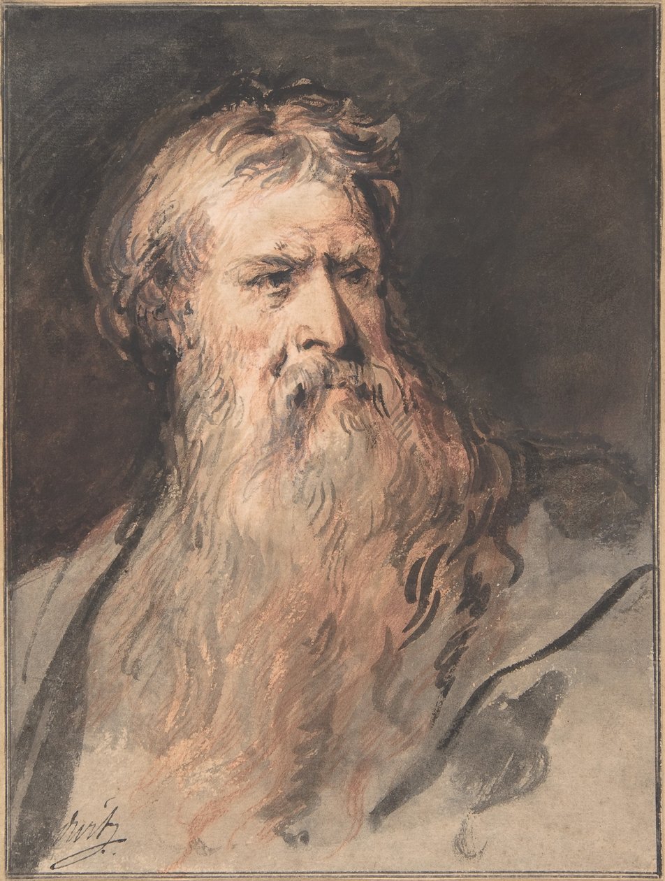 Studie für die Figur des Moses von Jacob de Wit