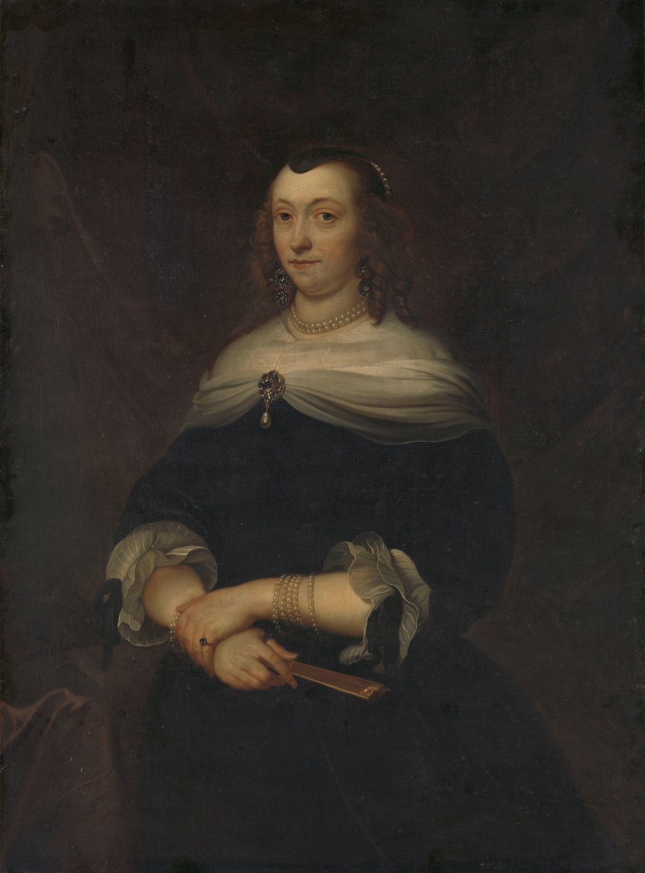 Porträt einer Frau, vermutlich Lucretia Boudaen (1616-1663), Frau von Jean Ortt und zweite Frau von Christoffel van Gangelt von Jacob van Loo (copy after)
