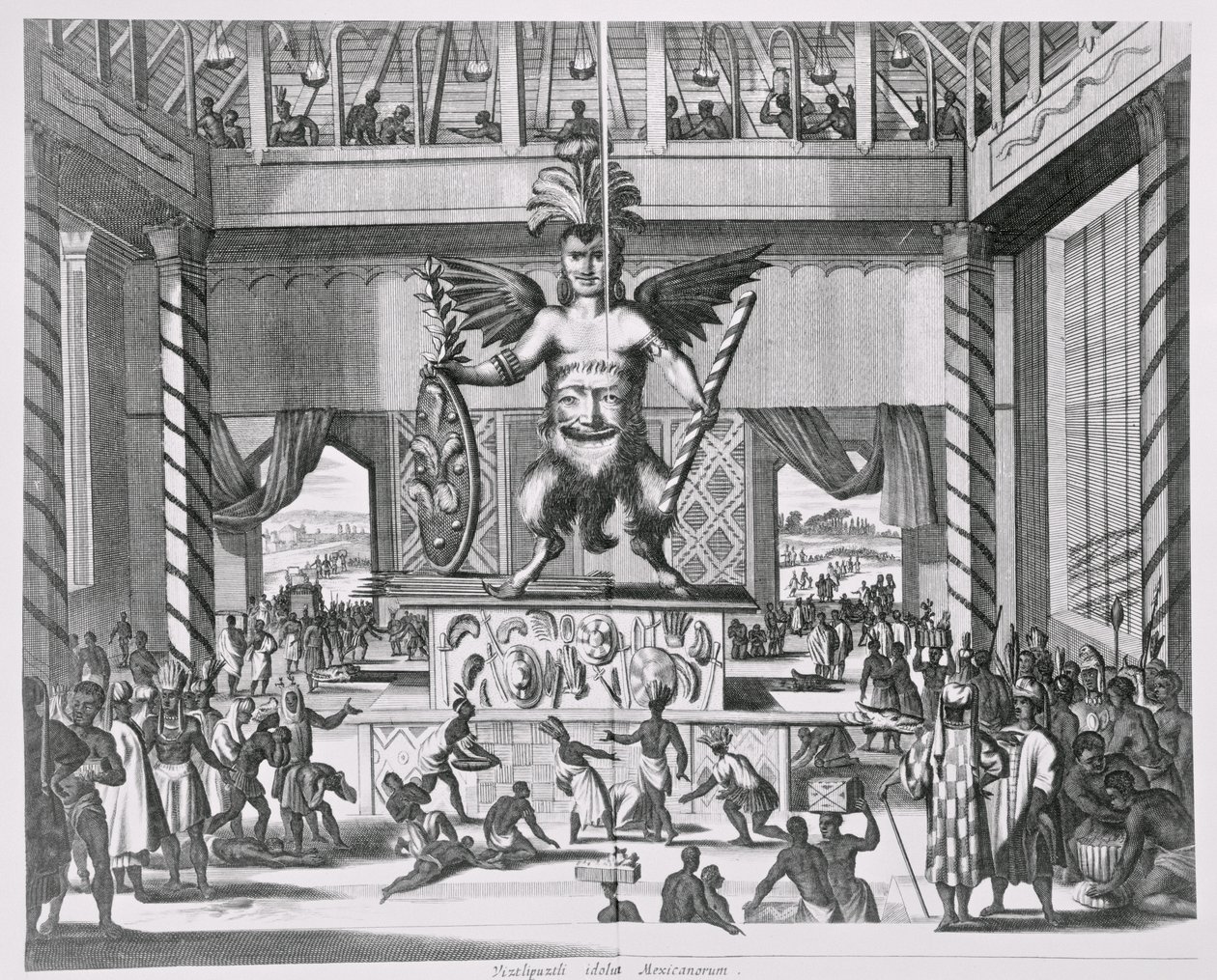 Mexikanischer Gott Huitzilopochtli, aus 