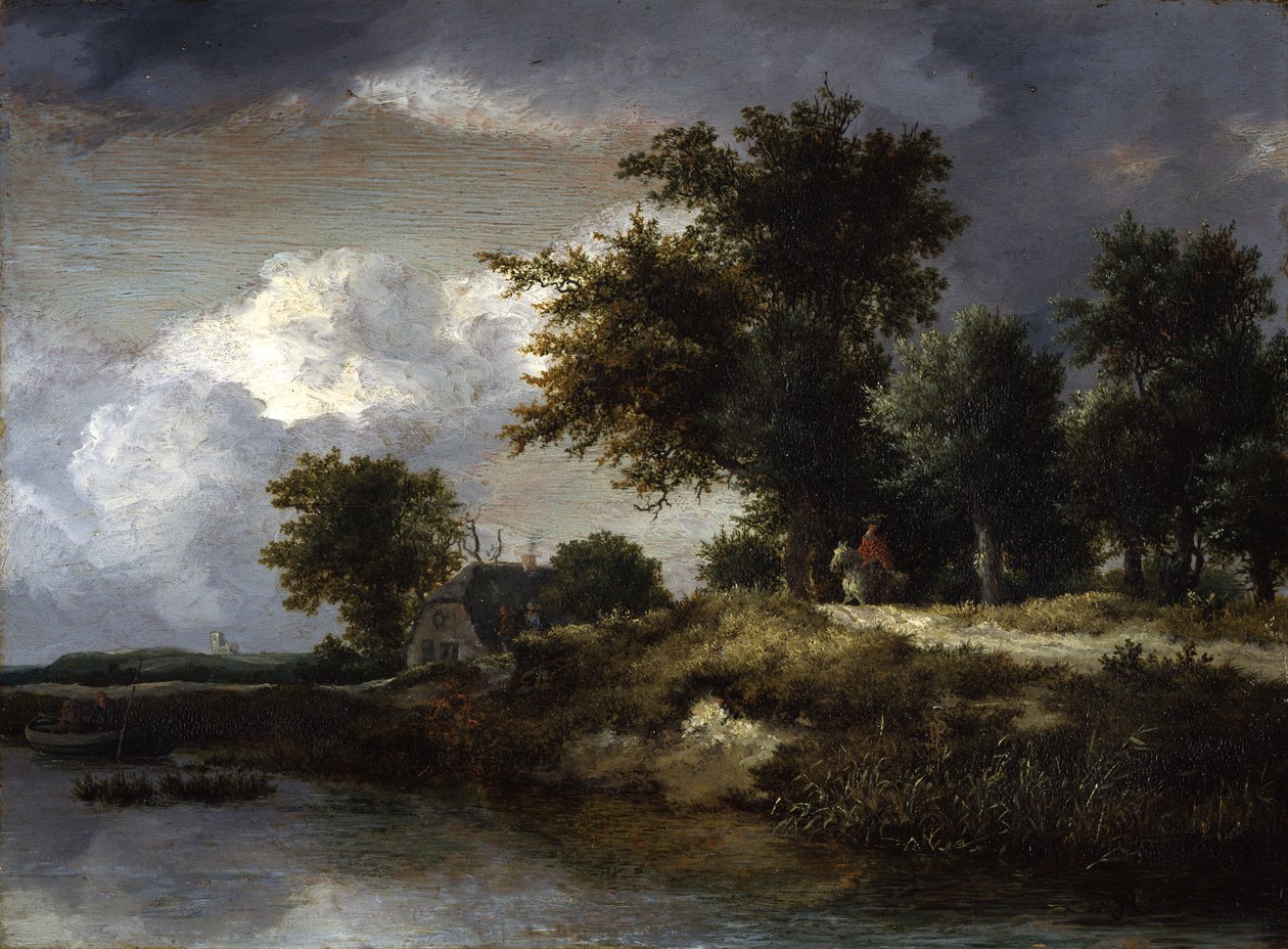 Bewaldetes Flussufer von Jacob van Ruisdael