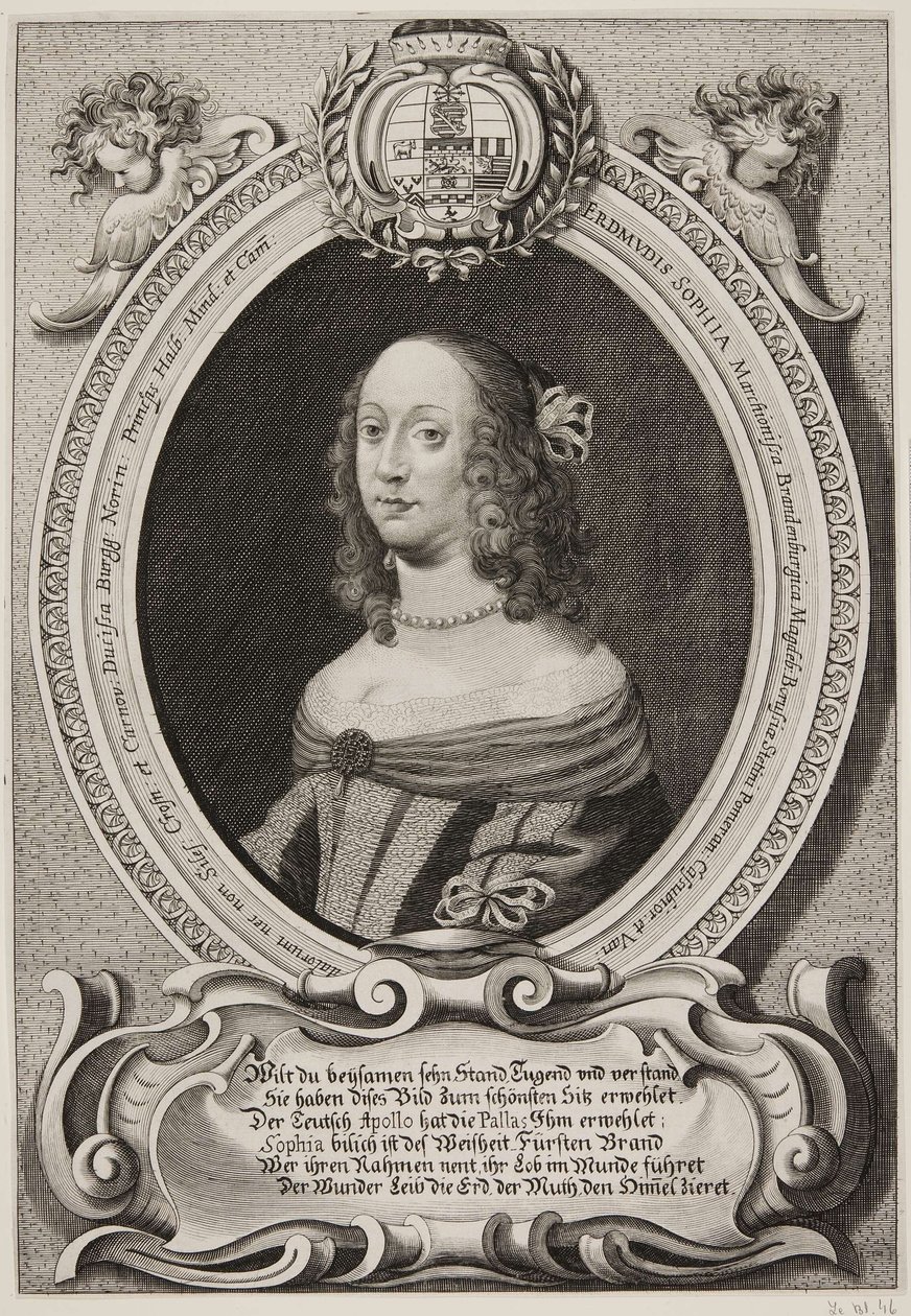 Erdmuthe Sophia, Markgräfin von Sachsen und Brandenburg-Bayreuth von Jacob von Sandrart