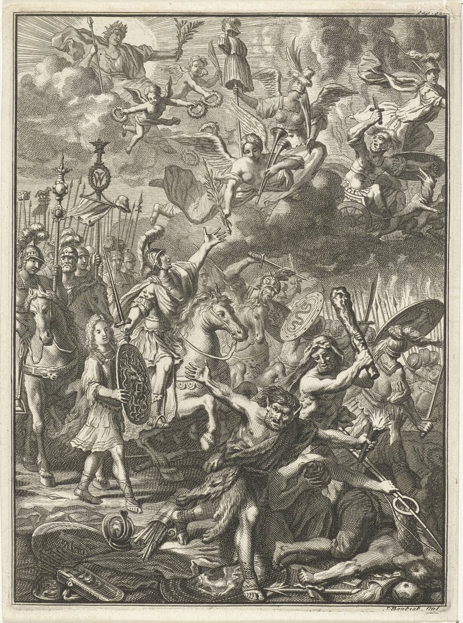 Die Armee von Wilhelm III. besiegt die Feinde von Jacobus Baptist