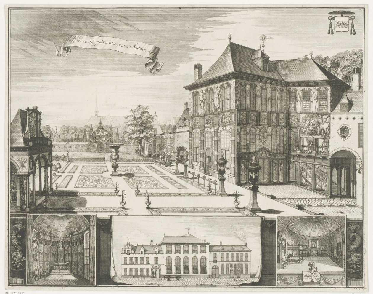 Ansicht des Rubenshauses in Antwerpen von Jacobus Harrewijn