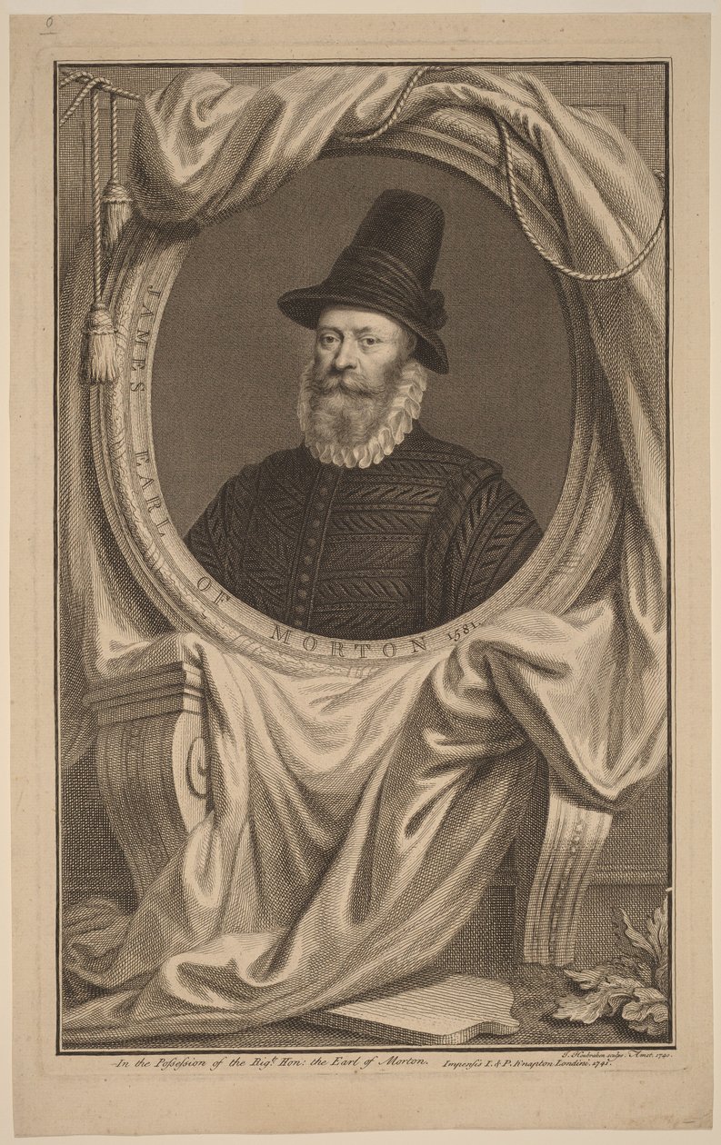James, Earl of Morton von Jacobus Houbraken