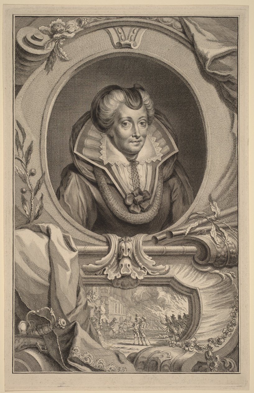 Louise de Coligny von Jacobus Houbraken
