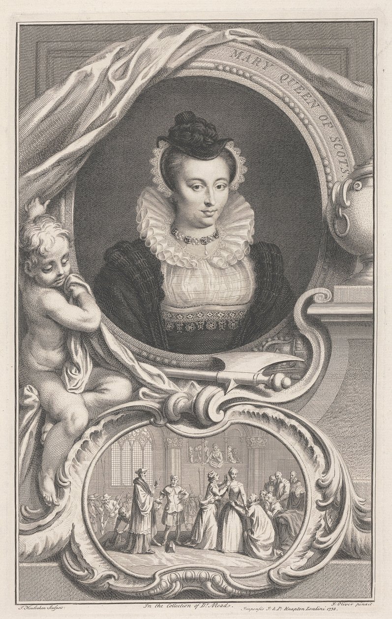 Maria Stuart, Königin von Schottland von Jacobus Houbraken