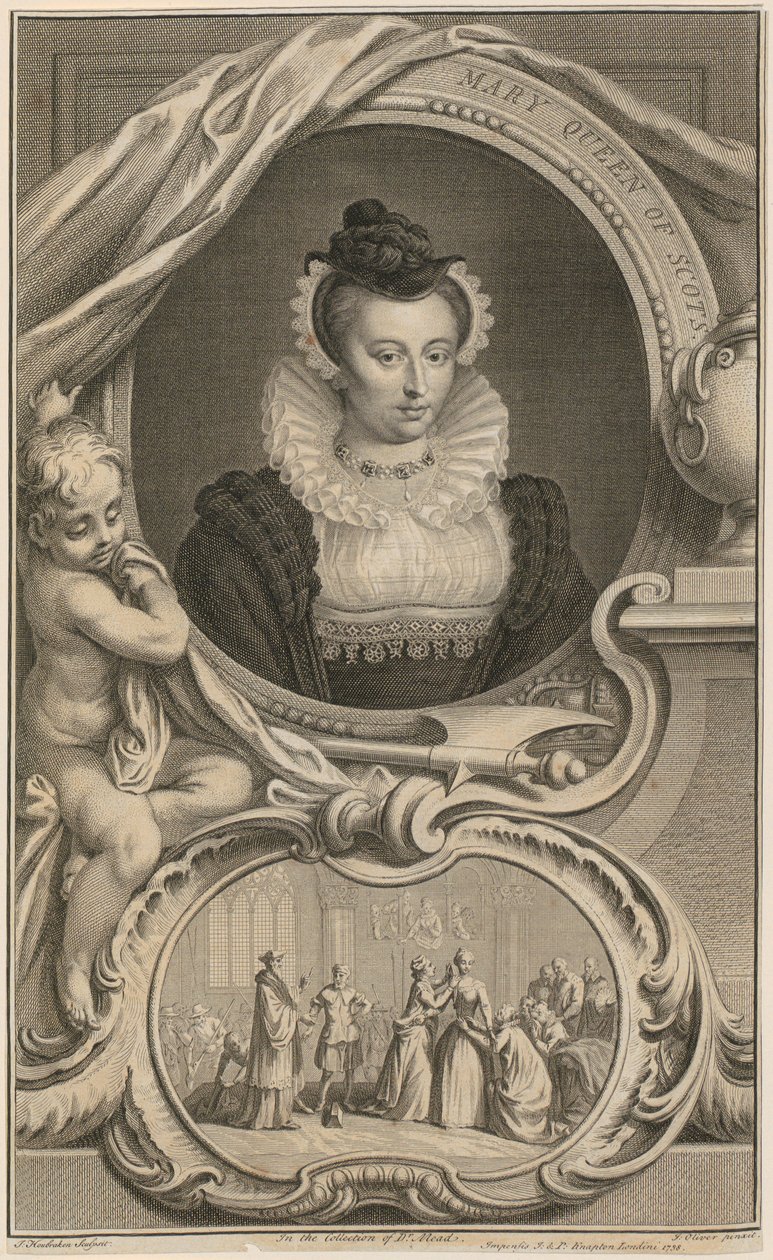 Porträt von Königin Mary von Schottland von Jacobus Houbraken