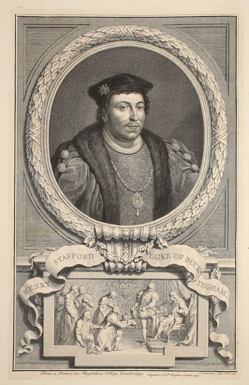 Porträt von Henry Stafford, Herzog von Buckingham, Illustration aus 