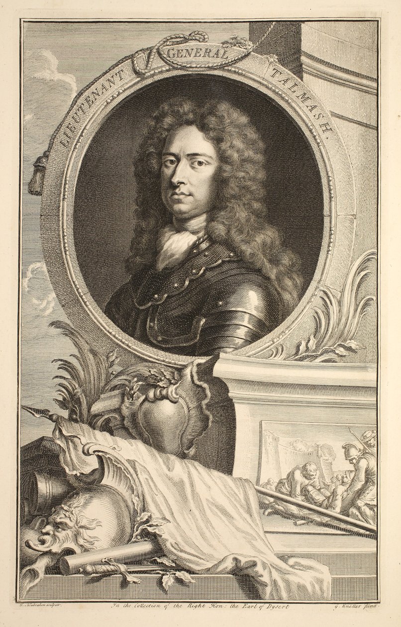 Porträt von Generalleutnant Talmash, Illustration aus 