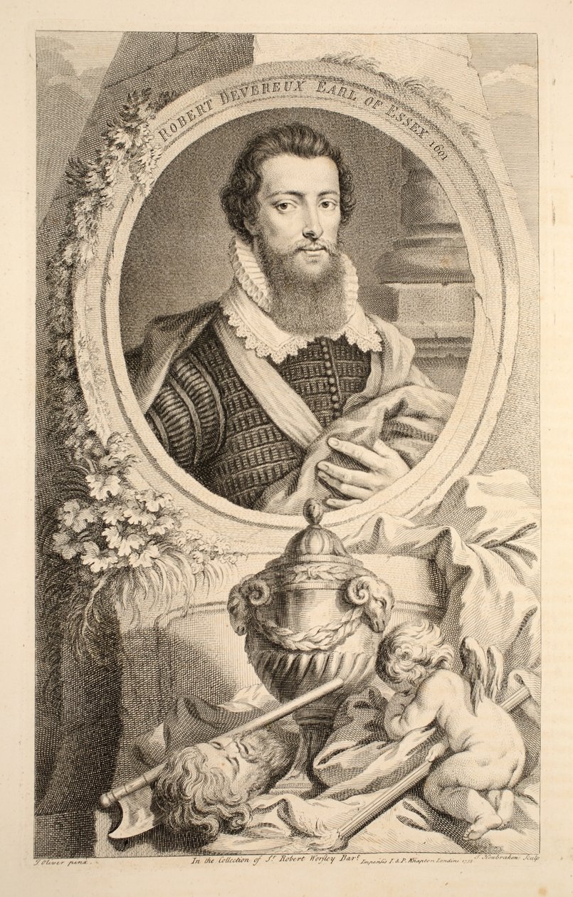 Porträt von Robert Devereux, Earl of Essex, 1601, Illustration aus 