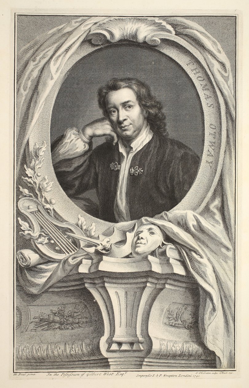Porträt von Thomas Otway, Illustration aus 