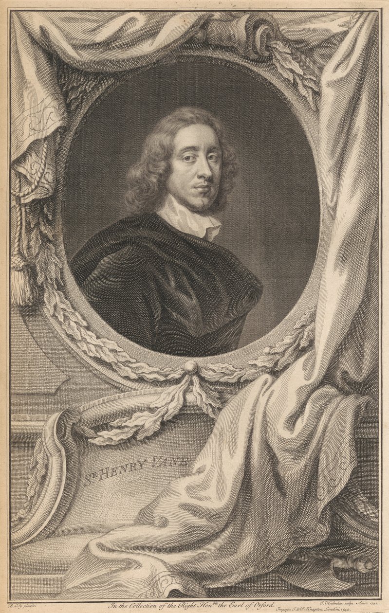 Sir Henry Vane der Jüngere von Jacobus Houbraken