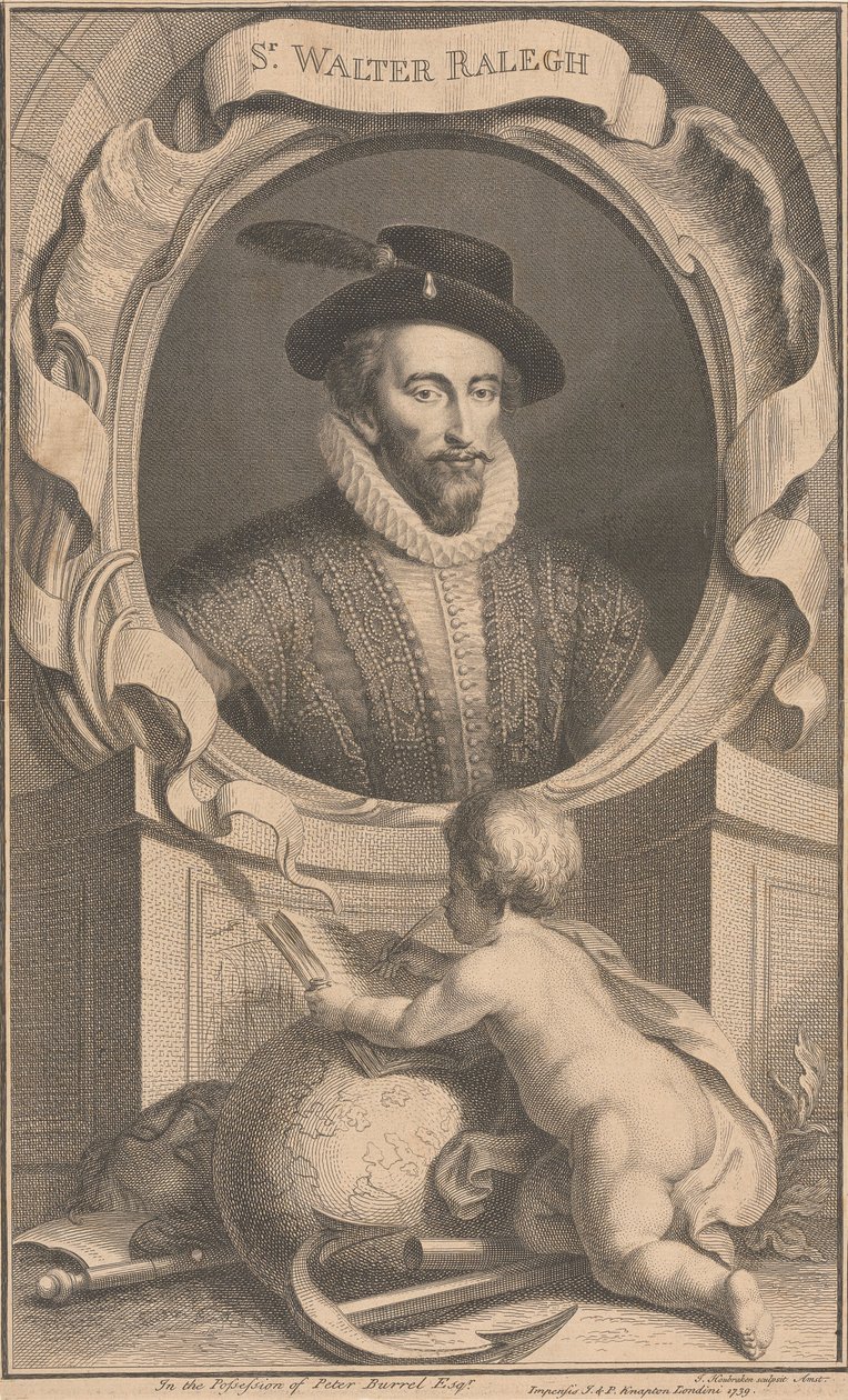 Sir Walter Ralegh von Jacobus Houbraken