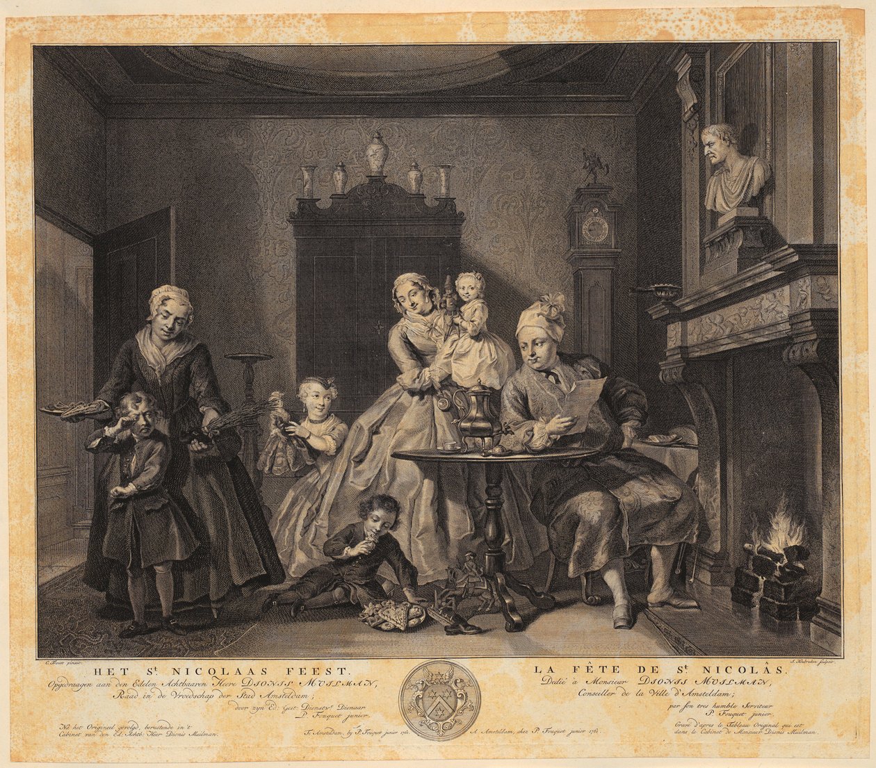 St. Nikolaus Fest von Jacobus Houbraken