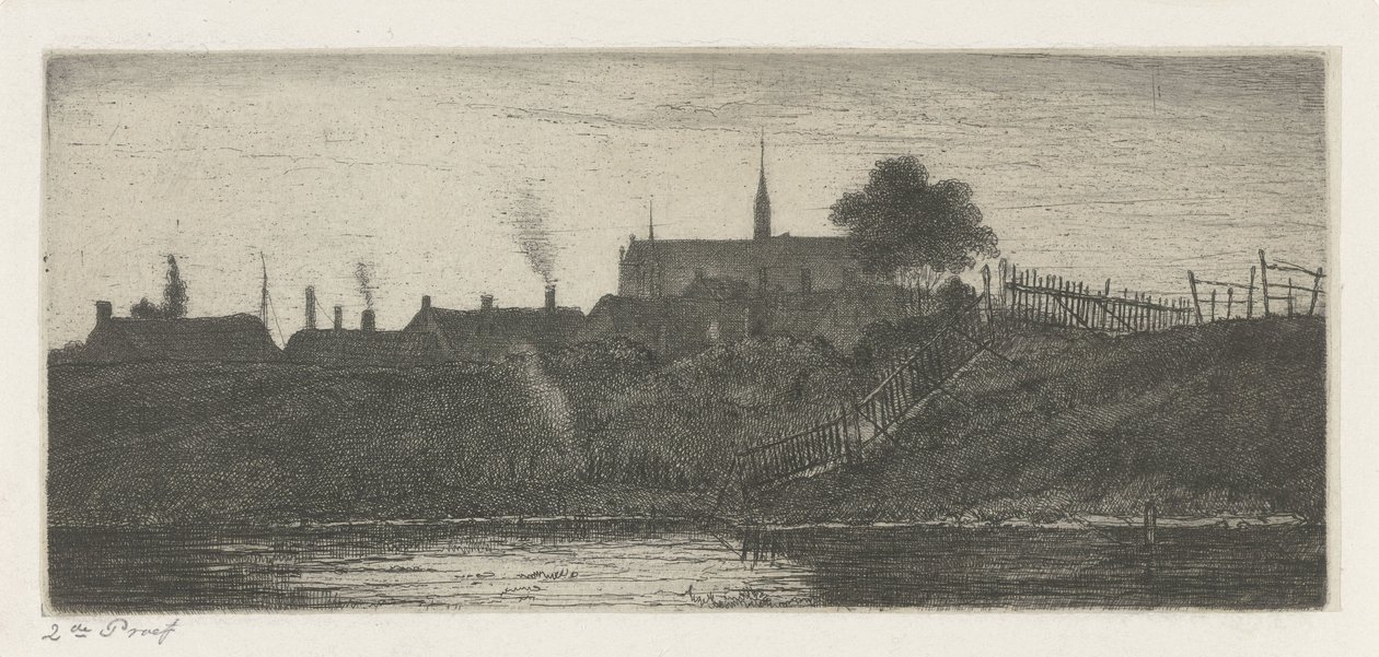 Ansicht einer Stadt von Jacobus Ludovicus Cornet