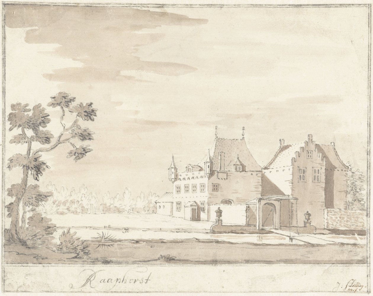 Das Schloss Raaphorst bei Wassenaar von Jacobus Stellingwerff