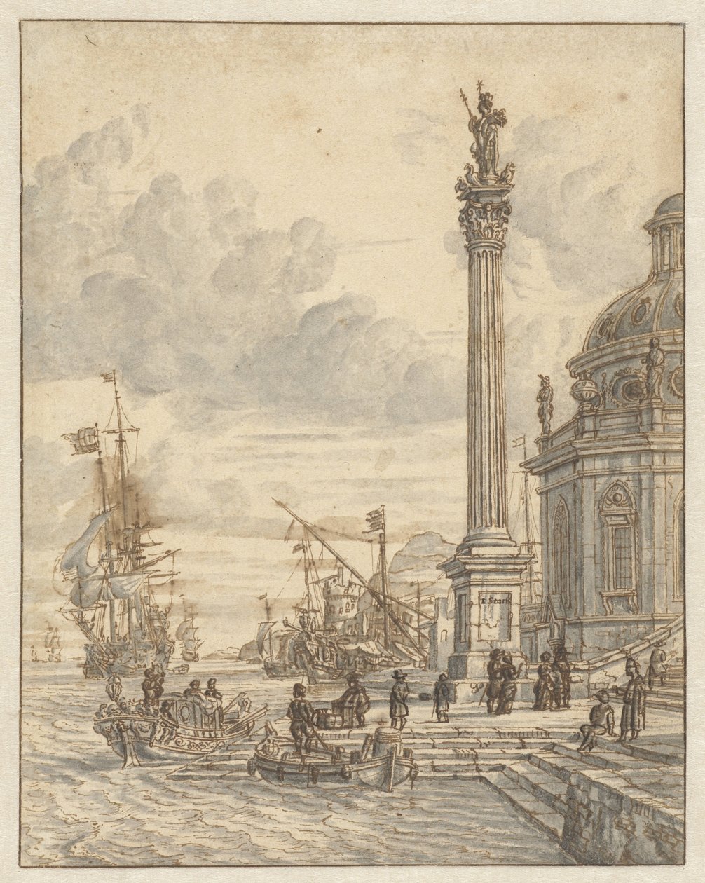 Italienischer Hafen von Jacobus Storck