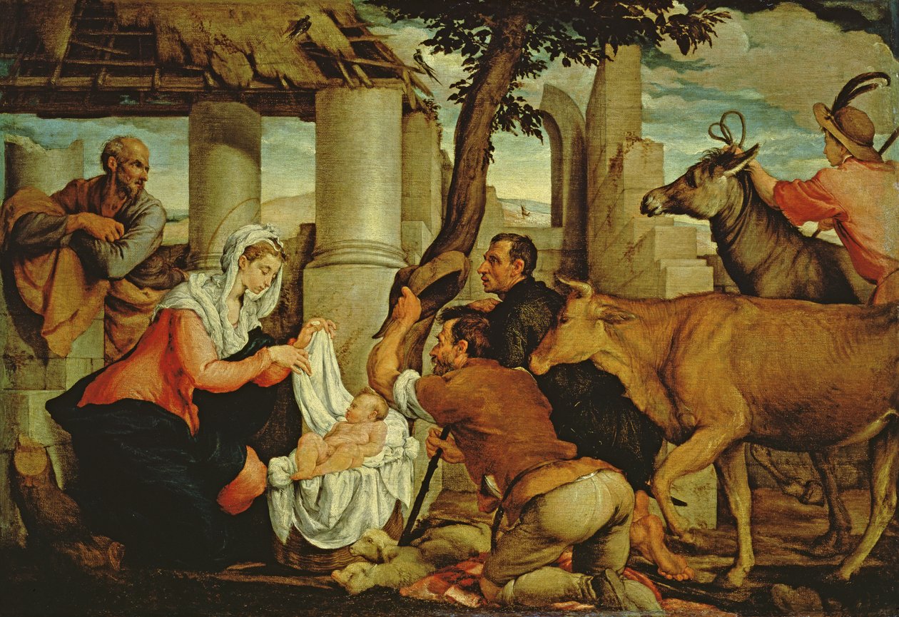 Die Anbetung der Hirten von Jacopo Bassano