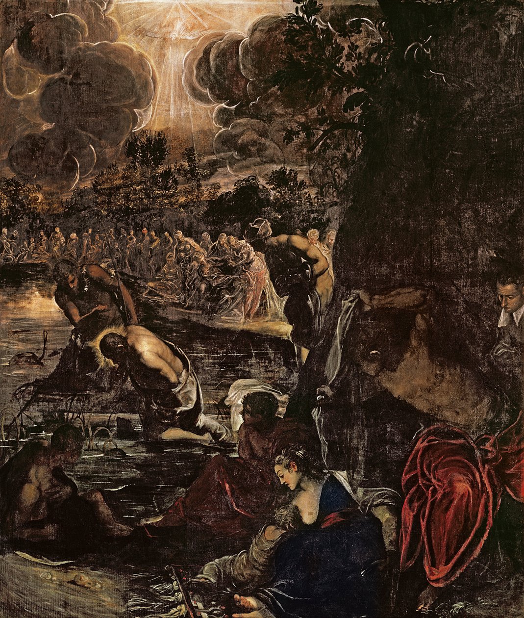 Die Taufe Christi von Jacopo Robusti Tintoretto