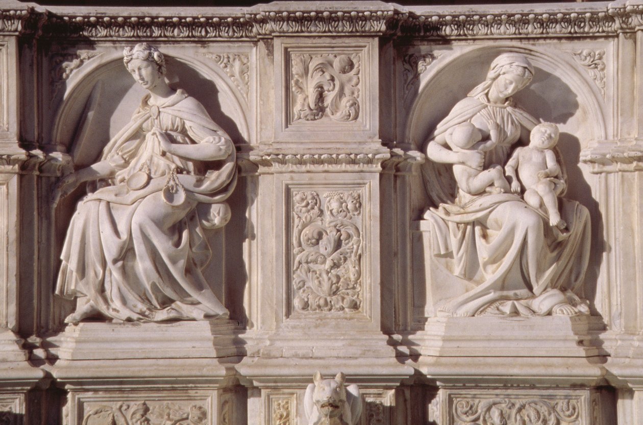 Fonte Gaia (Marmor) (Detail) von Jacopo della Quercia