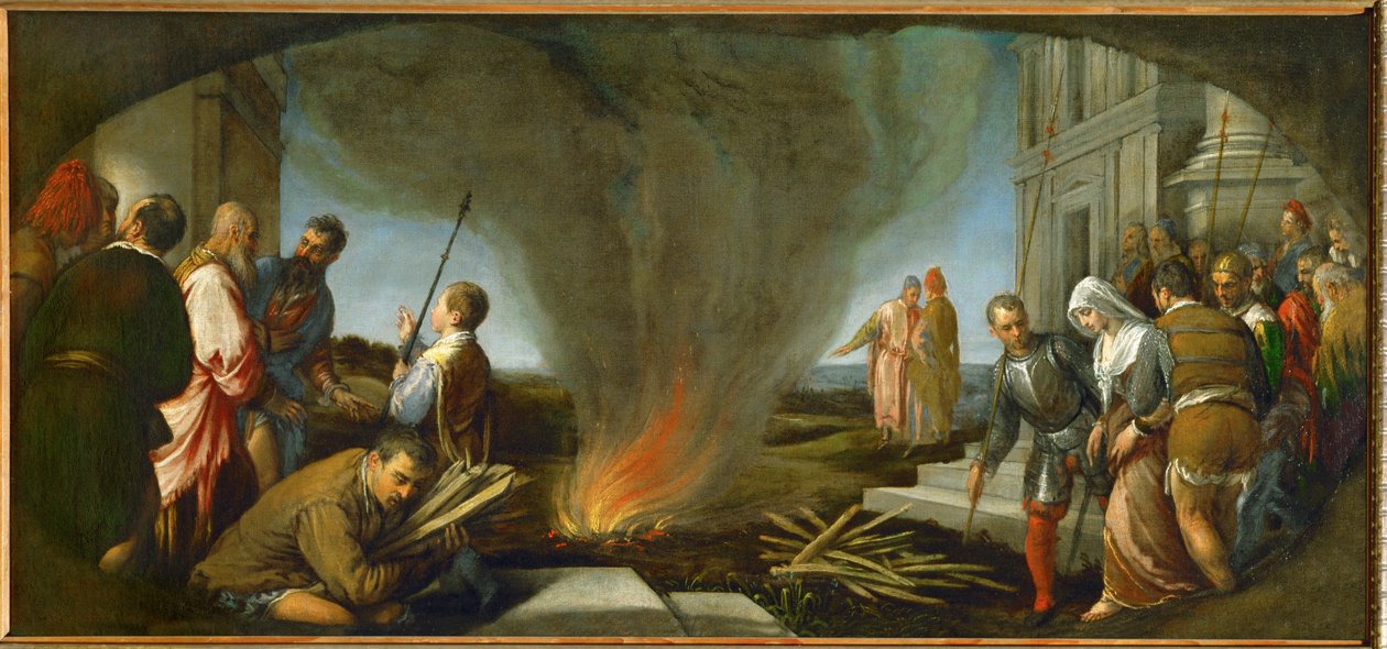 Tamar wird zum Scheiterhaufen geführt von Jacopo (1510-92) Bassano