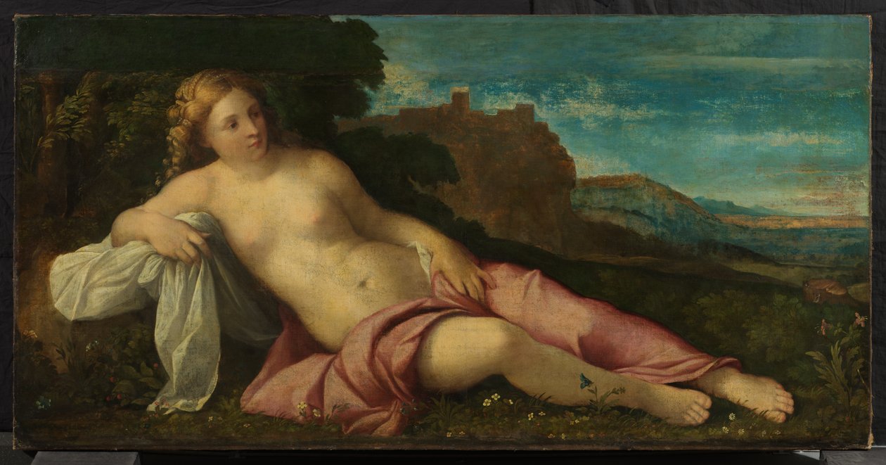 Venus in einer Landschaft, ca. 1520 von Jacopo (c.1480 1528) Palma