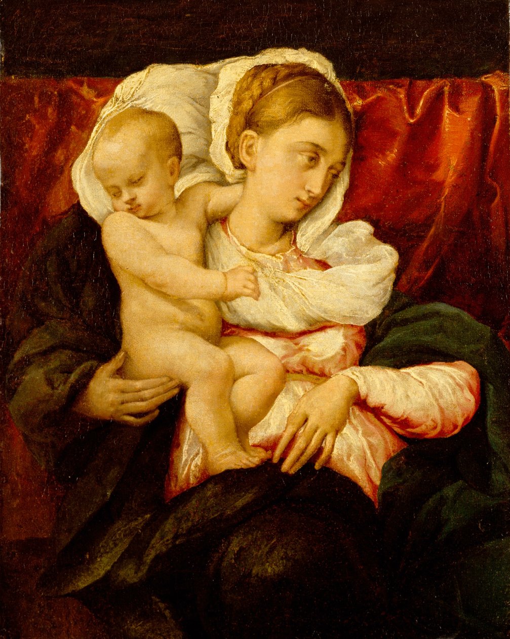 Madonna und Kind von Jacopo Bassano