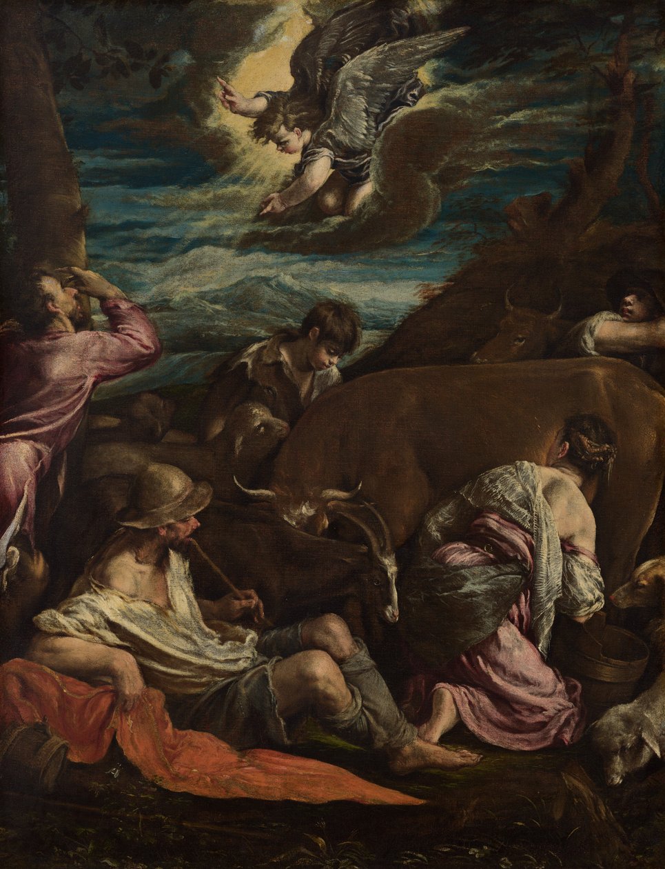 Die Verkündigung an die Hirten von Jacopo Bassano