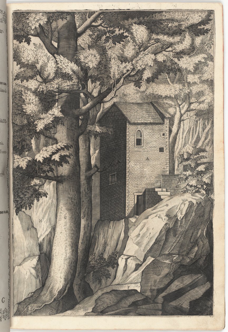 Außenansicht der Kapelle des Kardinals (Tafel G) von Jacopo Ligozzi