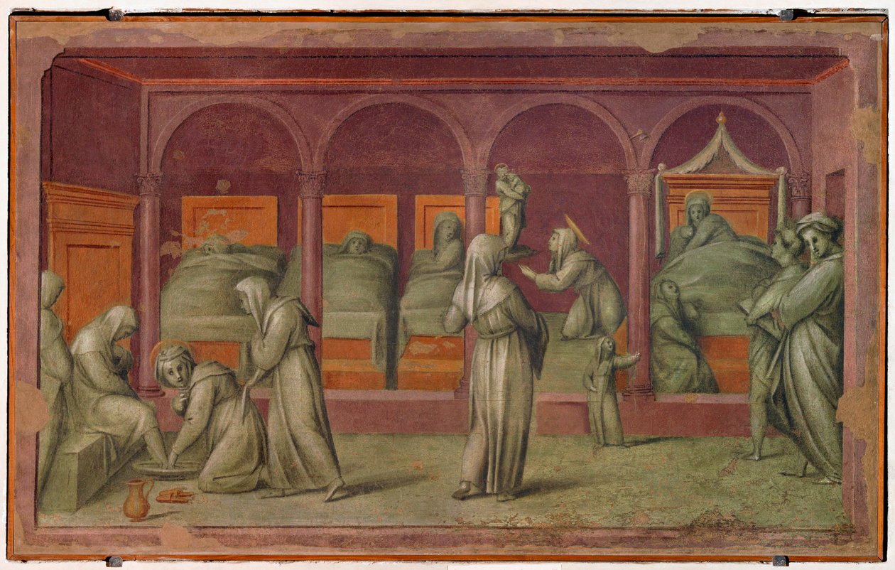 Corsia delle donne im Krankenhaus S. Matteo, Florenz von Jacopo Pontormo